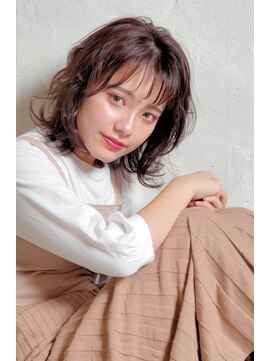 クシュ 所沢東口店(kusyu...) ペールベージュセクションカラーグラデーションカラー外ハネボブ