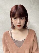 メゾンドイギー(MAISON de IGGY)&nbsp;しっかり前髪が可愛い小顔ヘア#ココアベージュ#伸ばしかけヘア