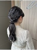 艶髪編みおろし【ヘアセット/編みおろしスタイル】