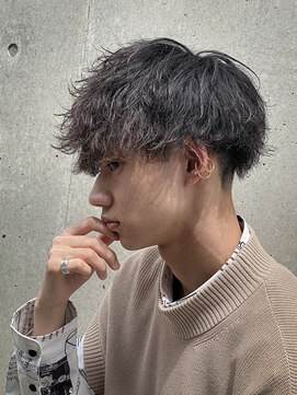 メンズサロン ガウディ 三宮店(men's salon Gaudi) 波巻きツイストスパイラルパーマ×メンズツーブロックマッシュ