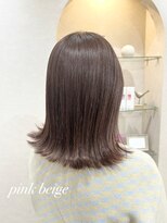 カラークチュール(Color Couture)&nbsp;ピンクベージュ/パツっとボブ/色っぽボブ/韓国