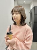 20代30代大人可愛いアッシュベージュブリーチなしダブルカラー