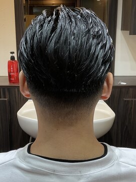 ヘアクリニックカルム 日暮里(Hair Clinic Calme) オールバックフェード<理容室>[日暮里/メンズ/床屋]