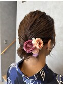 ショートヘアでもok！浴衣×ヘアセット