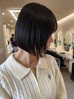 オズ 安積店(OZ)&nbsp;ミニウルフチェリーブラウンホワイトグレージュフェザーパーマ