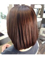 エノモト(ENOMOTO) 愛され大人ミディボブ×冬カラーチョコレートブラウン20代30代