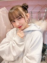 ドットハリス(.Hallis)&nbsp;アイドルヘア くまさん アレンジ ヘアメ ベージュカラー