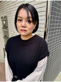 《大人モード◎》暗髪ブルージュカラー×ミニボブ【大宮】