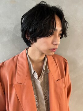 パーク(PARK) 【PARK】メンズセンターパート×シャドウパーマ