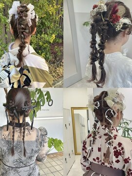 ウム(umu.) ヘアセット（カチモリ/タイト/ツイン/あみおろし/水引）