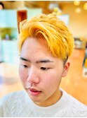 【ブリーチ抜きっぱなし】金髪アップバングショート