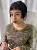 ショートバング/ショートボブ/ミニボブ/オン眉/オン眉ショート