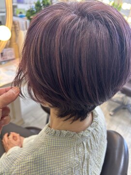 クレア(CREA) 脱白髪染めハイライトピンク