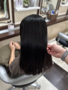 ウィーブ 成田店(Weve) ミディアムヘア/暗めカラー/グランマッシュ/成田/縮毛矯正