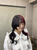 ファビ 渋谷(Fab) くびれヘア/暗めカラー/アプリコットオレンジ/縮毛矯正