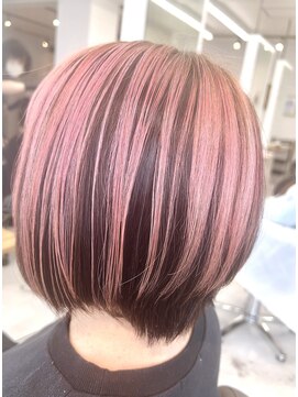 白髪ぼかしアンブレラベイビーピンク