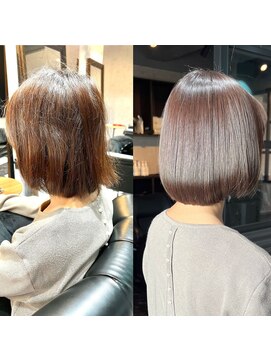 ルアナ トウキョウ(Luana TOKYO) 美髪矯正ビフォーアフター 40代女性