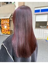 セイル(Sail) 大人ガーリーピンクブラウン×艶ストレート