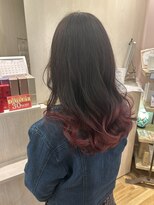 シュガー ヘアアンドネイル 仙台(SUGAR)&nbsp;グラデーション♪チェリーレッド！