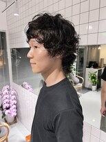 インザヌーク(INN the neuk)&nbsp;ムース揉み込んで自然乾燥でOK!メンズパーマスタイル