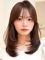 バイオレットジェム(Violet`jem)&nbsp;ハイレイヤーカットココアブラウン顔周りカット小顔ヘアRI-104