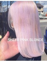 アース 会津若松店(HAIR&MAKE EARTH)&nbsp;シアーピンクブロンド