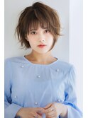 【Rire-リル銀座-】小顔☆ハネ感のあるナチュラルショートボブ