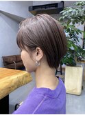 【CALVINA】ショート×ラベンダーグレージュ