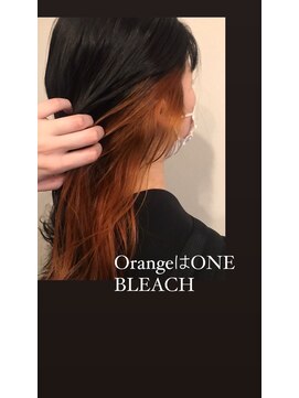 ヘア スペース シュシュ(HAIRSPACE chou chou) 春にお勧め！オレンジカラー