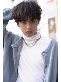 （joemi 新宿）ナチュラルパーマ 束感カット 黒髪マッシュ　近江