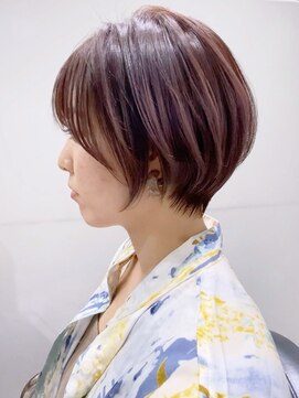 アイティーバイアルバム 藤沢店(IT by ALBUM) ナチュラルショート_マッシュショートカーキグレージュ_ba338211