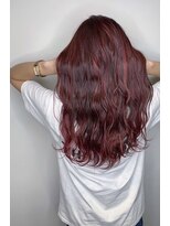 モルニ(MORNI)&nbsp;ラベンダーカラー_マロンベージュ Aラインボブ かきあげ