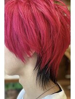 クレドガーデン 西新井店(CRED GARDEN)&nbsp;ハデ髪メンズ×ウルフ×ケアブリーチ/デザインカラー/西新井