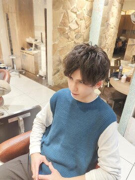 ヘアリゾートエーアイ 新宿西口店(hair resort Ai) 20代30代40代マロンベージュ/Aラインボブ/かきあげ[新宿西口]