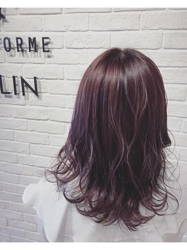 ヘア スパ ビューティー エールフォルム(HAIR SPA BEAUTY YELLFORME) 大人可愛いピンクベージュカラー