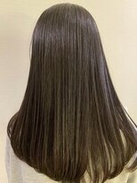 ケアリー 武蔵小杉(Carelly) 大人かわいい前髪セシルカットココアブラウンフリンジウェーブ