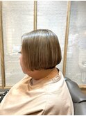 【脱白髪染めハイライト】×大人のまろやかベージュ