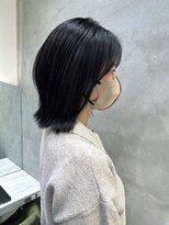 ロンドネートゥル 新潟(Lond naitre)&nbsp;暗髪ブルーブラッククビレイヤーボブ