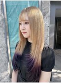 イメチェン/レッドブラウン/フルバング/似合わせカット/渋谷駅