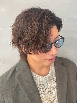 バース バイ ハピネス(BIRTH by happiness) ツイストスパイラルパーマ　かきあげヘア　ウルフ