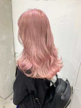 ゲーム 渋谷店(GAME) ダブルカラーピンクベージュケアブリーチハイトーン髪質改善