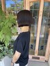 デザインカット+根元リタッチカラー