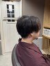 【韓国風スタイルの王道】センターパートヘアカット＋炭酸ヘッドスパ
