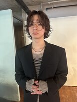 ノラジャーニー(NORA Journey)&nbsp;メンズボブウルフメンズミディアムレイヤーカットメンズウルフ