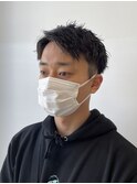 メンズショート×ツイストパーマ