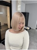 20代30代大人可愛いダブルカラーブリーチハイトーンカラー