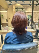 ゼスト 三鷹店(ZEST)&nbsp;外ハネボブチェリーブラウン似合わせ韓国レイヤーカット/三鷹/み