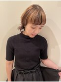 ★マッシュウルフ/くせ毛活かし/アンブレラカラー/前髪/銀座40代