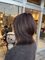 オーガニック ライフ 若葉 鶴ヶ島(organic+life) 冬の透明感◎ハイレイヤーミディアム×ピンクハイライトで艶髪