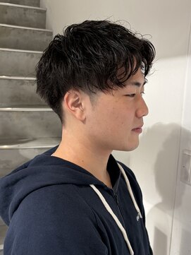 ヨーク(YOKE) メンズパーマシャドウパーマ刈り上げマッシュ